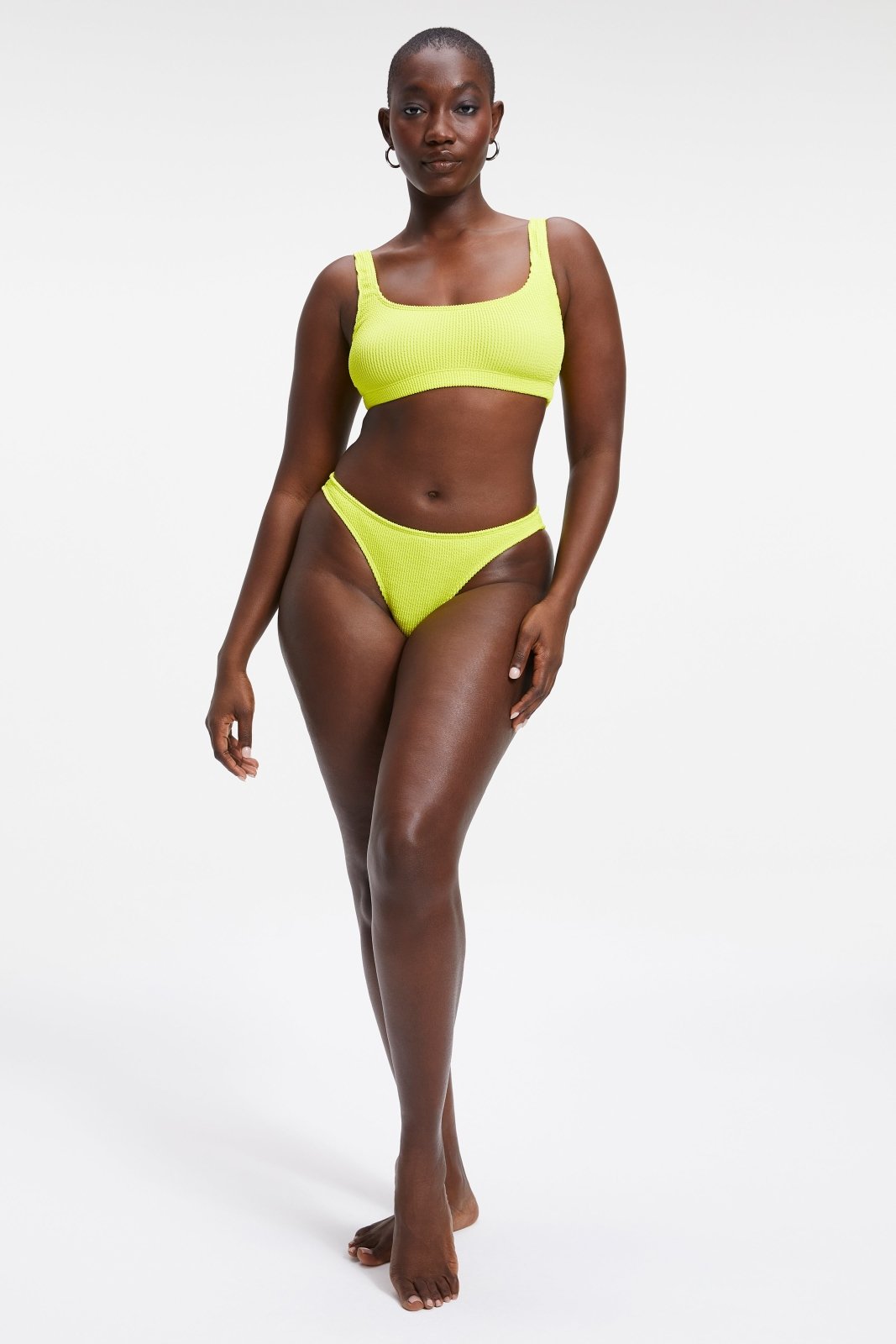 ALWAYS FITS SCOOP BIKINI TOP | ELECTRIC YELLOW001