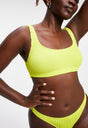 ALWAYS FITS SCOOP BIKINI TOP | ELECTRIC YELLOW001